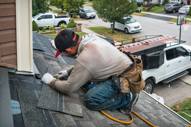 Professional Roofing technician working in Irvine, KY